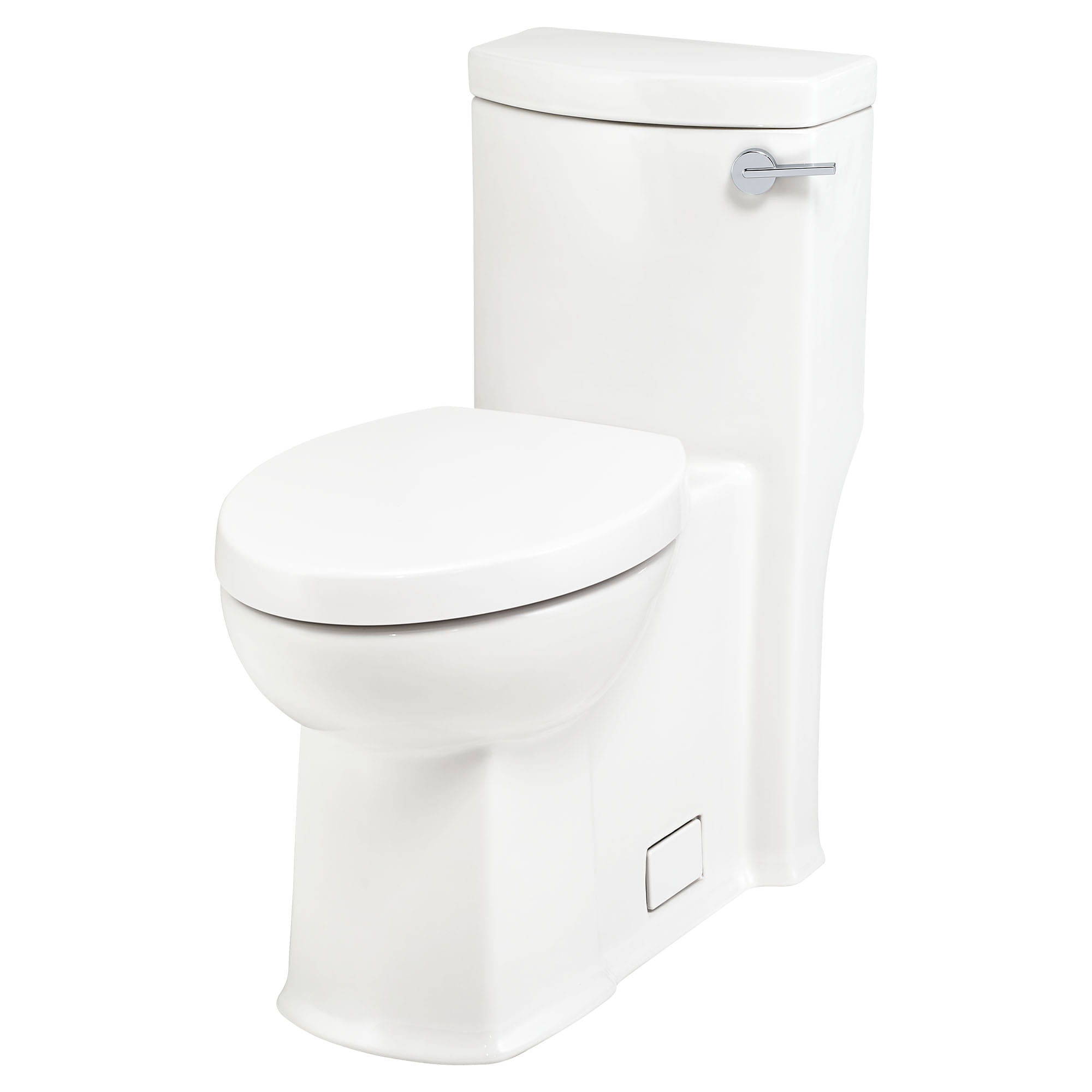 Boulevard One Piece 128 gpf 48 Lpf Chair Height Right Hand Trip Lever Elongated Toilet With Seat WHITE